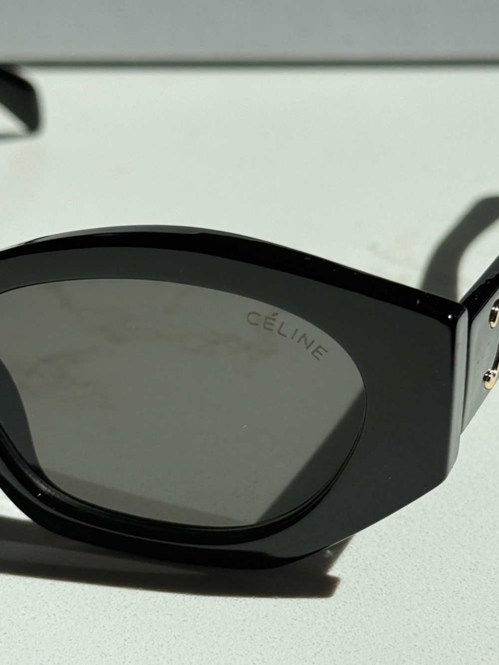 Black Celine Triomphe Sunglasses - Picture 5 of 6